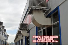 河北廣綠環保公司研發的車間降溫設備效果不錯