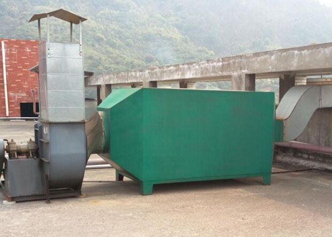 車間吸附廢氣設備密封圈加工廠廢氣處理(橡膠廢氣處理)工藝流程