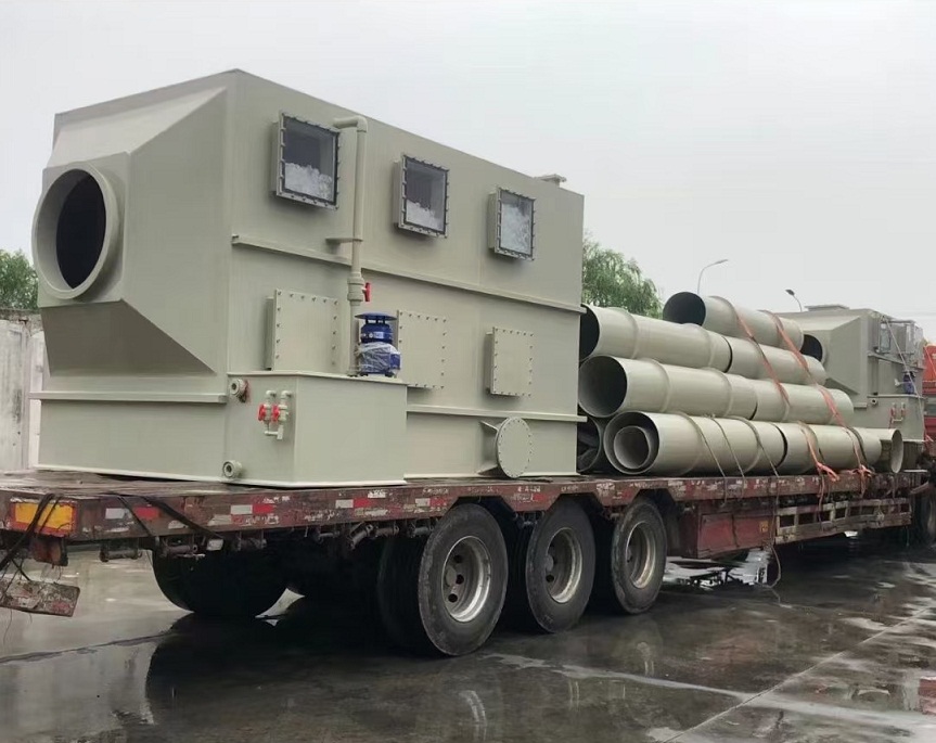 有機廢氣處理方案設計活性炭箱噴淋塔設計安裝